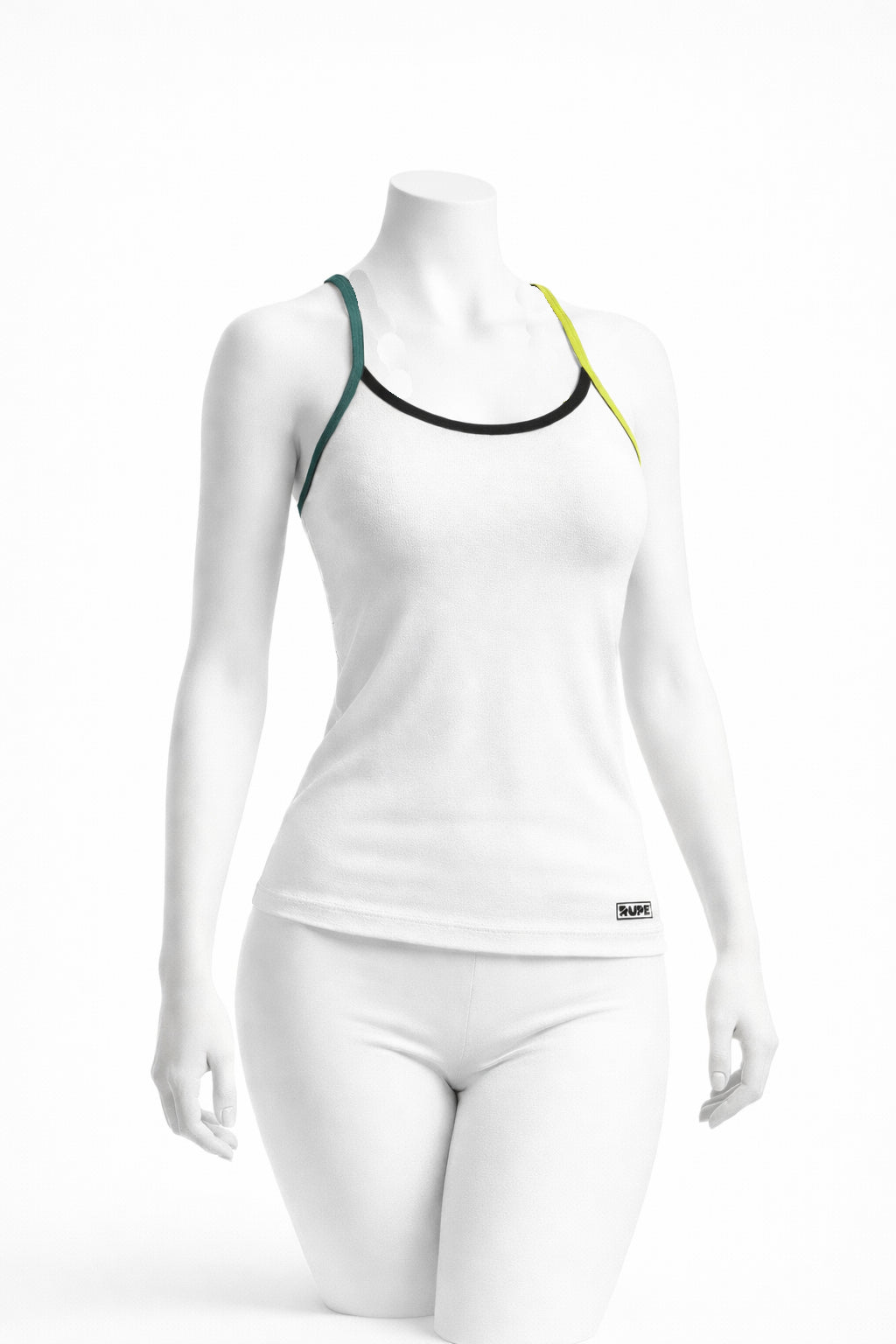 canottiera cotone rupe bianca front