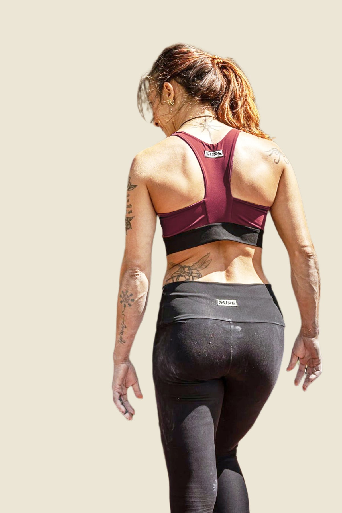 Women's Y Sports Top - Dark Bordeaux