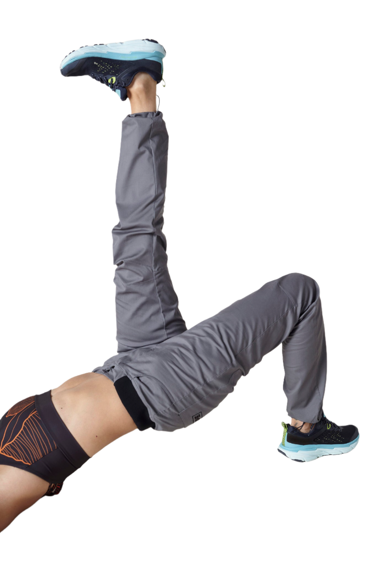 Kletterhose ANDE – grau, Damen, handgefertigt