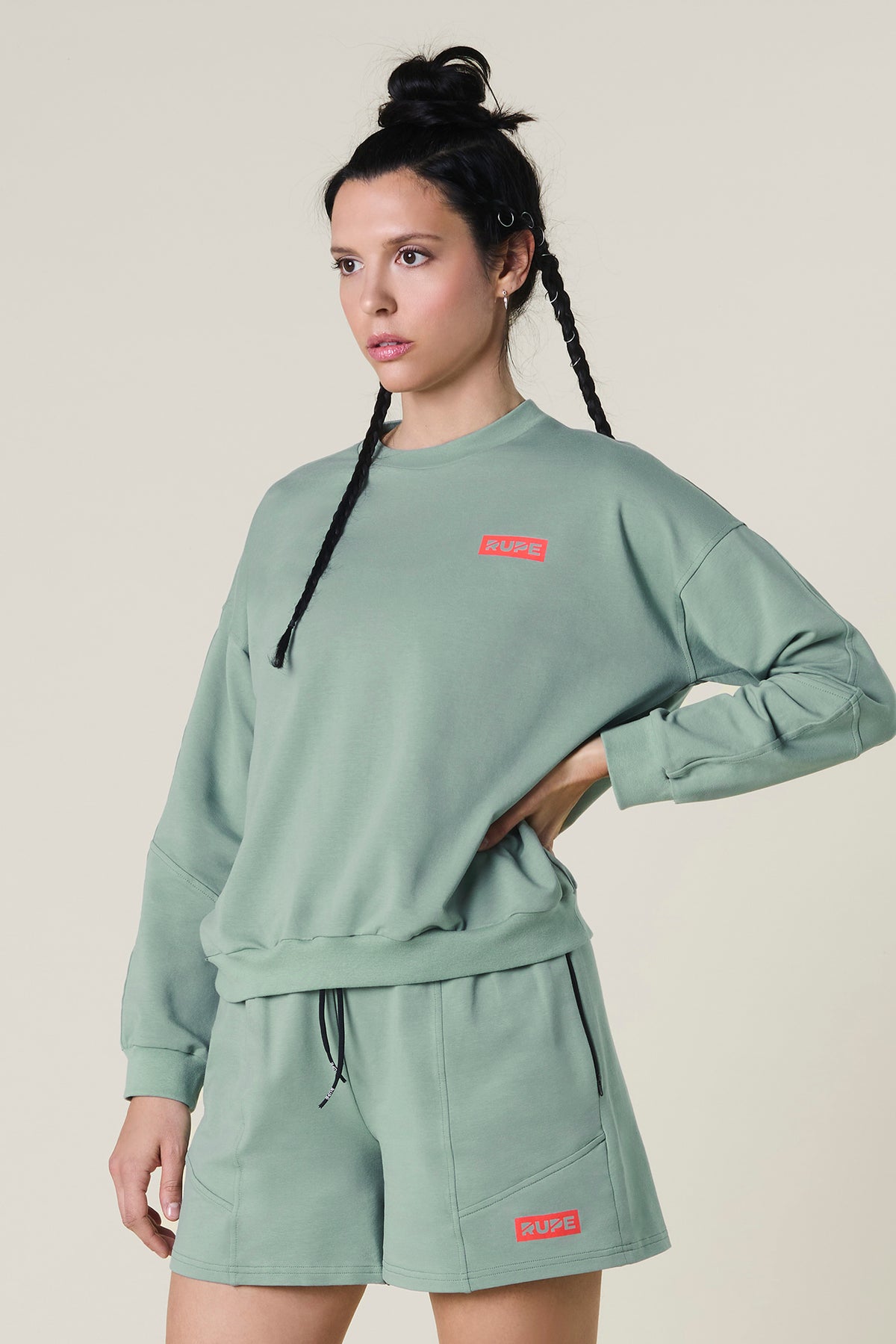 Leichtes Damen-Sweatshirt – Dark Mint