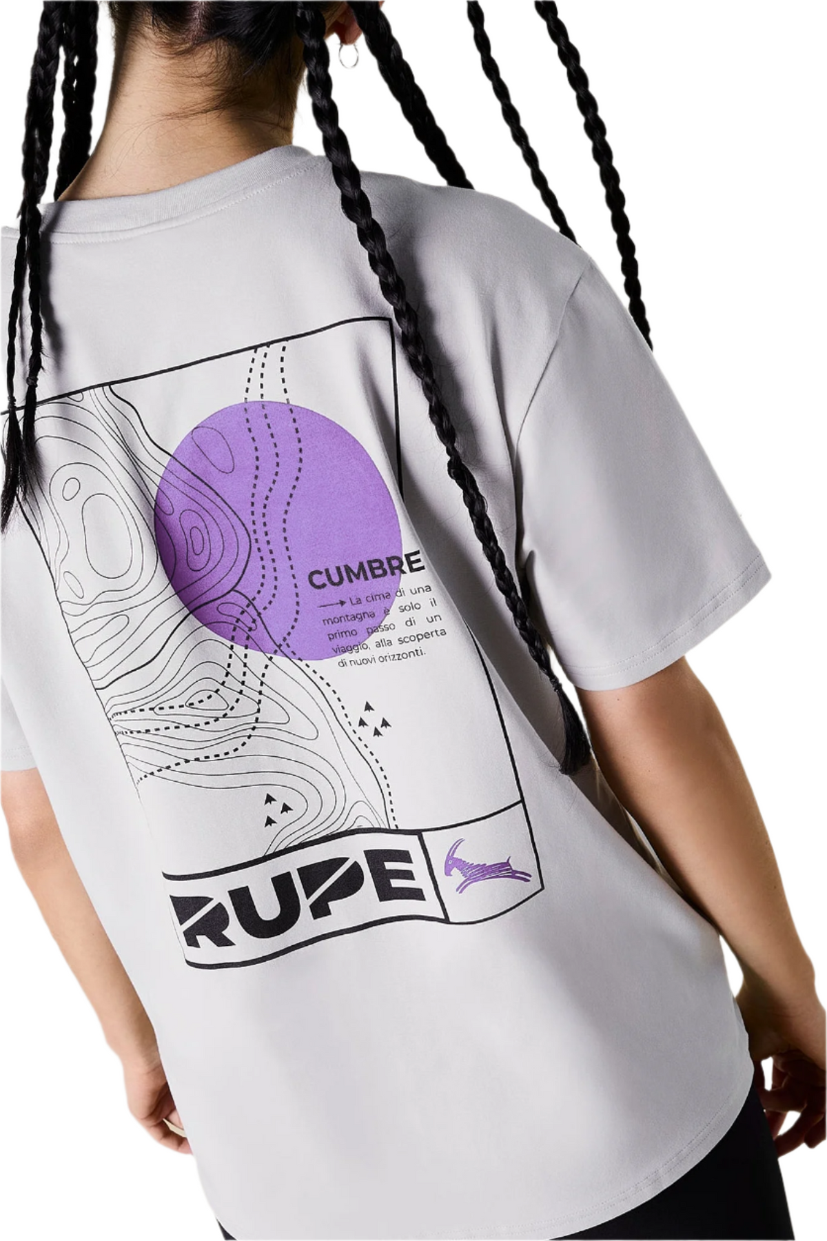 Women's Cotton T-Shirt - Light Grey Lilla
