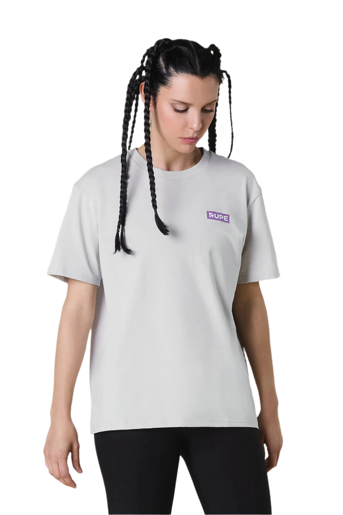 Women's Cotton T-Shirt - Light Grey Lilla