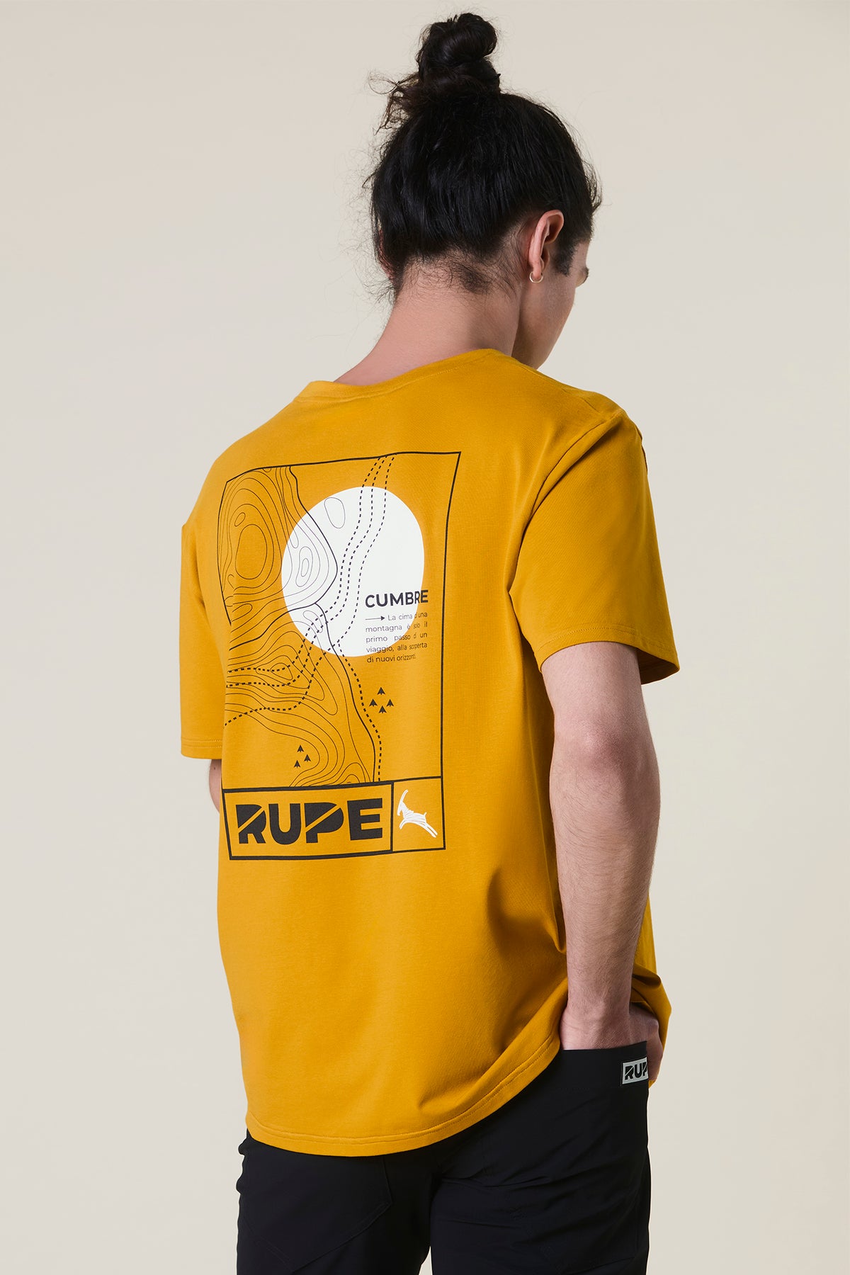 T-Shirt aus Baumwolle – Herren – Mustard