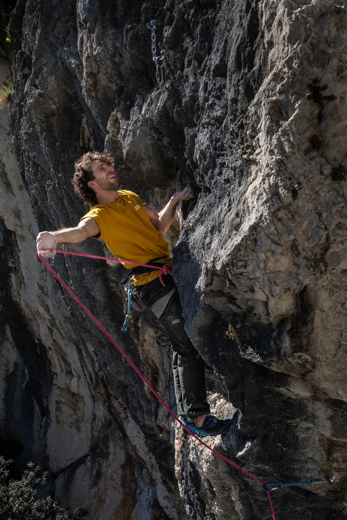 T-Shirt aus Baumwolle – Herren – Mustard