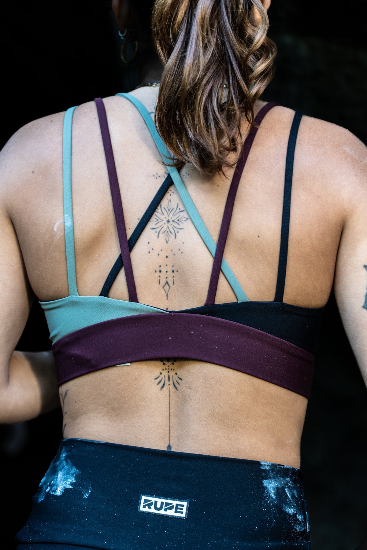 Braided Sports Top - Kaleido Ember