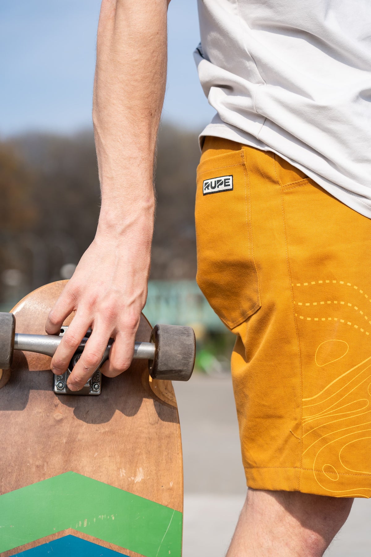 Kurze Kletterhose Karakorum Ocker - Herren