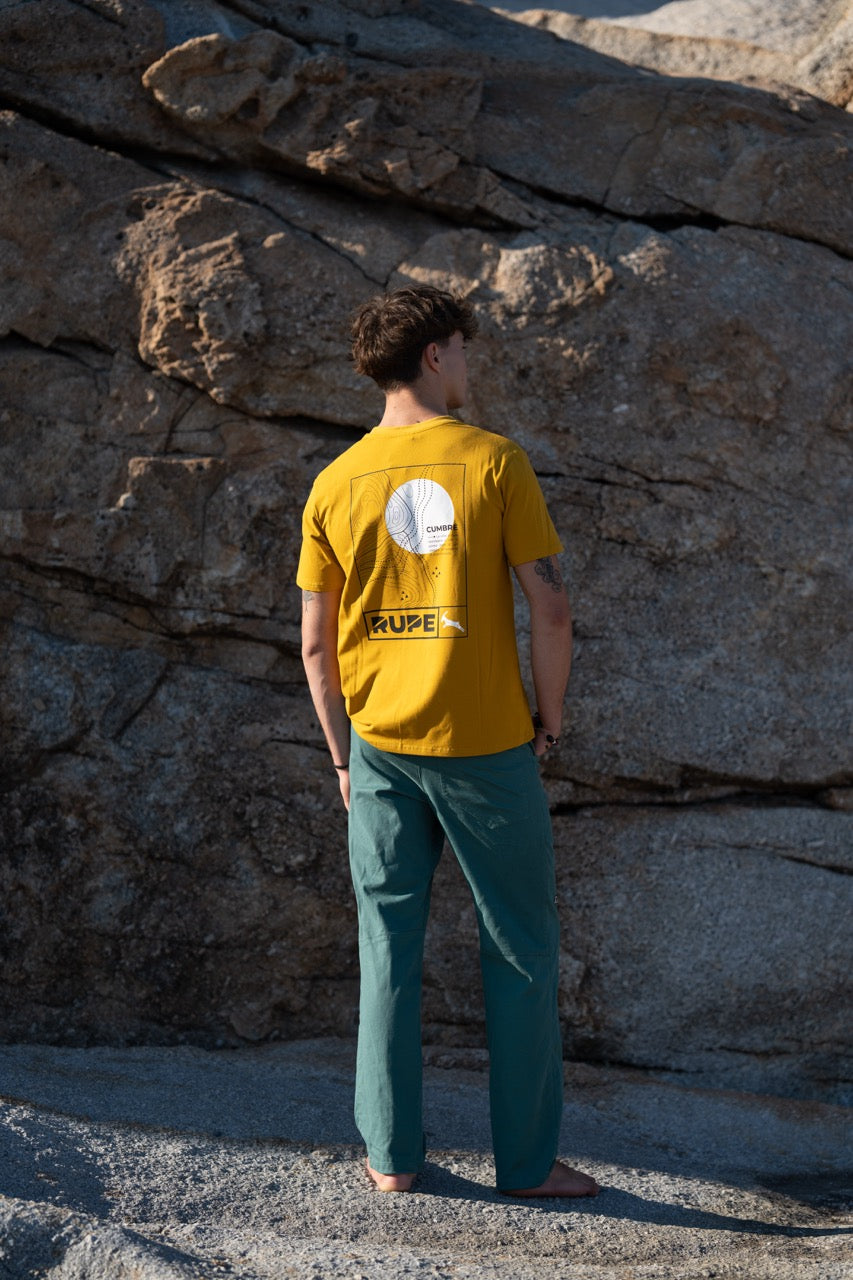 T-Shirt aus Baumwolle – Herren – Mustard