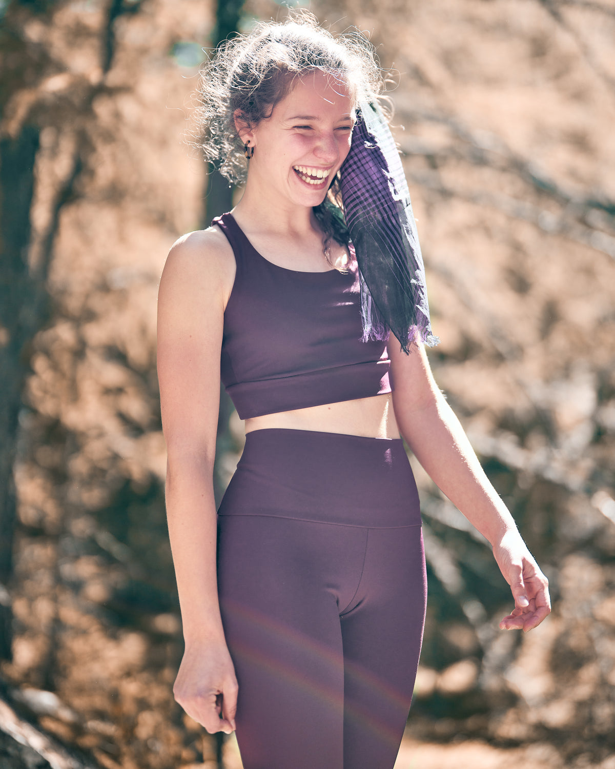 Monochrome Braided Sports Top - Ladder-Proof