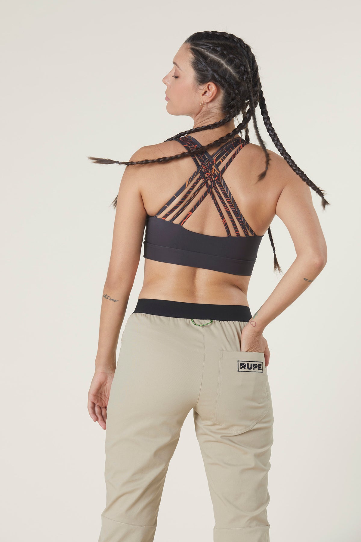Kletterhose ANDE – Sandfarben Damen handgefertigt