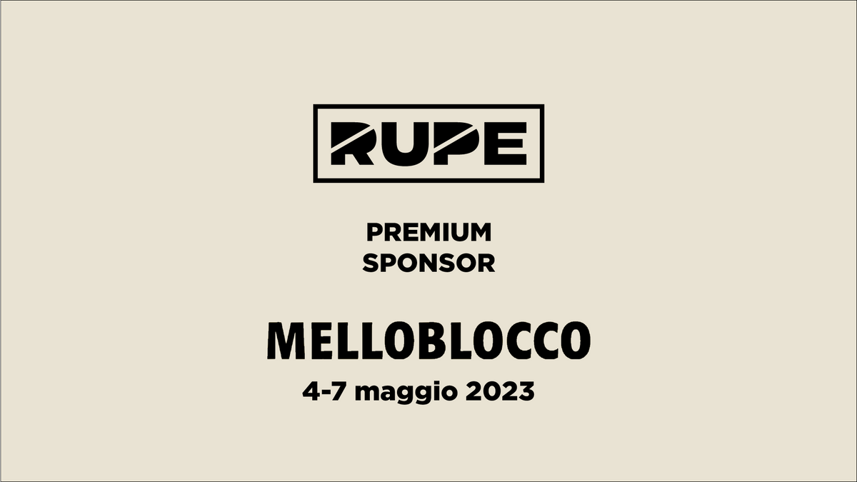 Rupe premium sponsor Melloblocco 2023