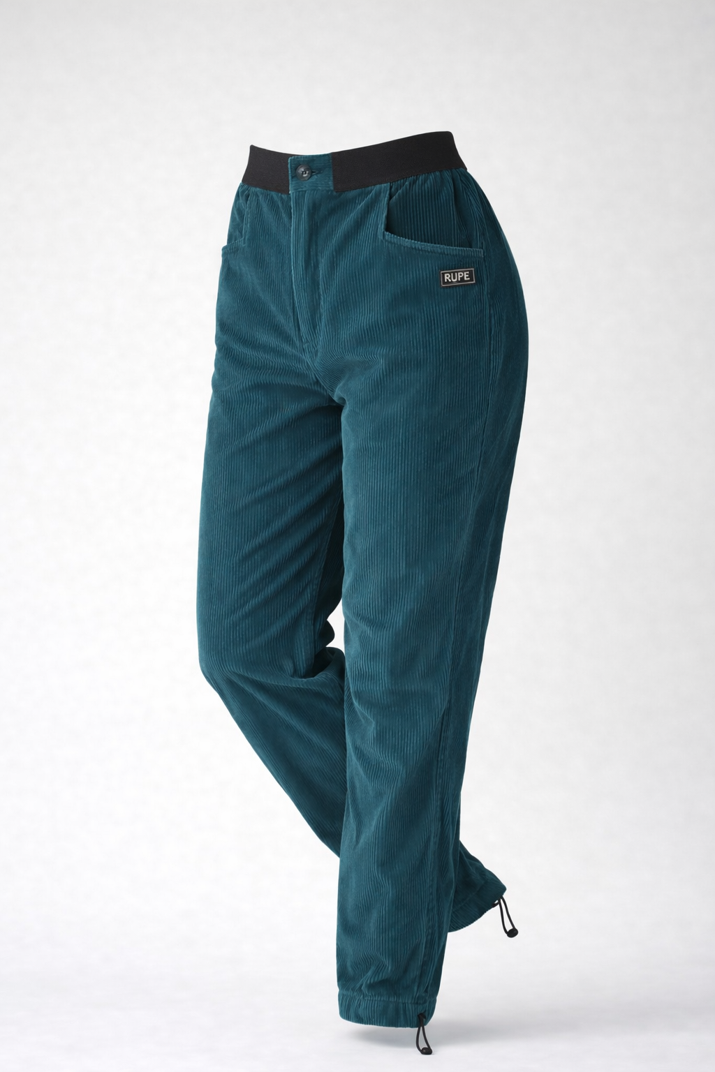Pantaloni Donna RILA - Velluto Ottanio - Vista Frontale - Rupe