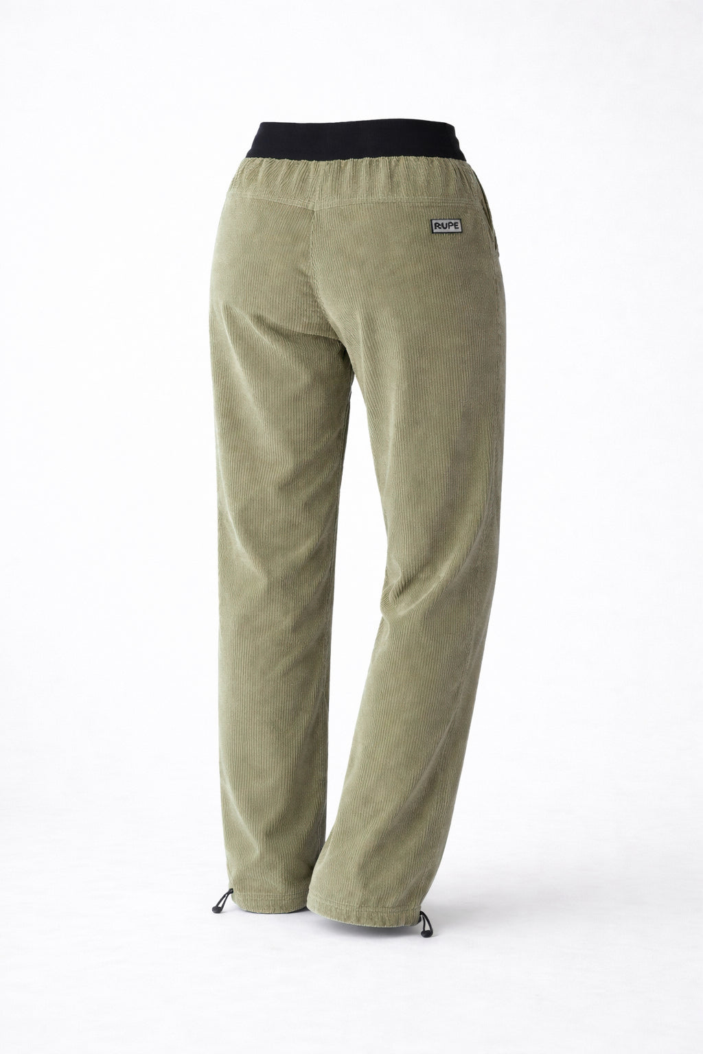 Pantalone Velluto Donna RILA - Verde Chiaro - Vista posteriore - Rupe Clothing