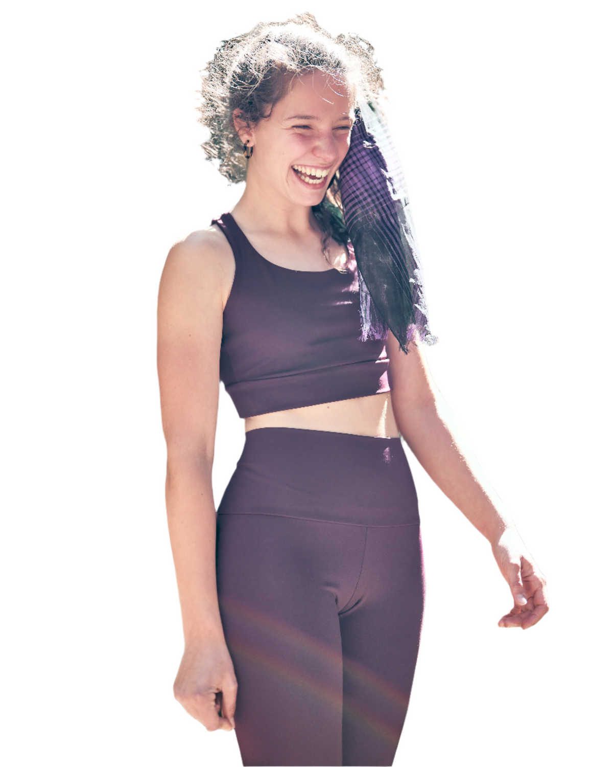Monochrome Braided Sports Top - Ladder-Proof