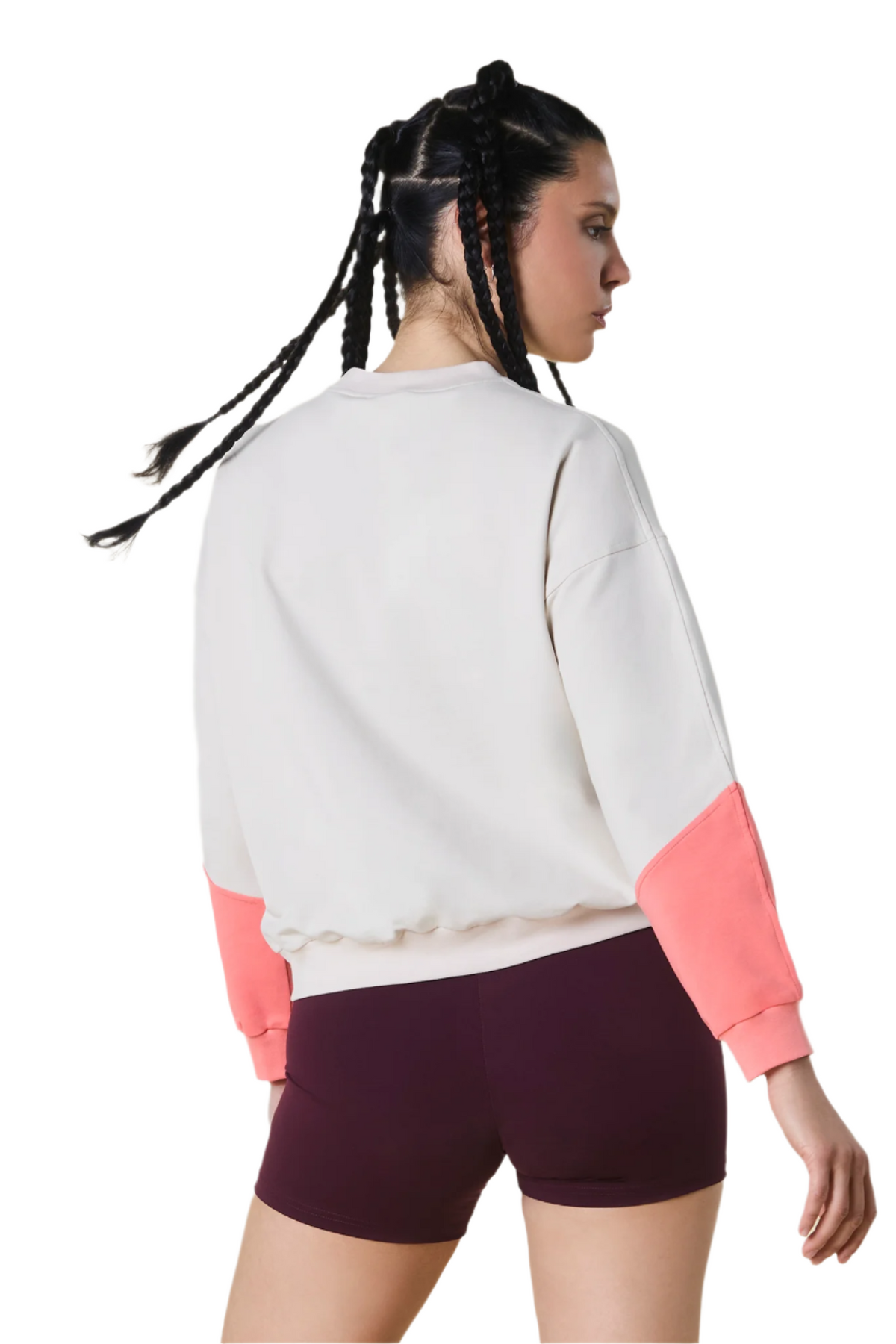 Lightweight women's sweatshirt in two colors Light Sand Peach