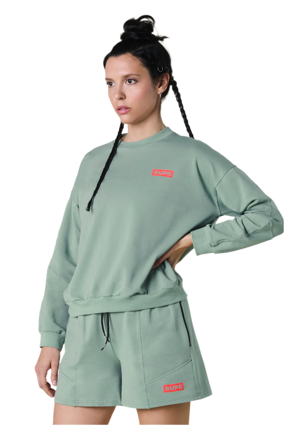 Leichtes Damen-Sweatshirt – Dark Mint