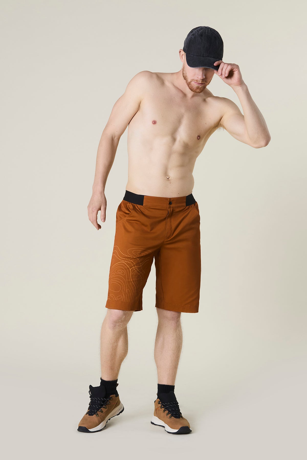 Karakorum – Kletter-Shorts Herren – Copper