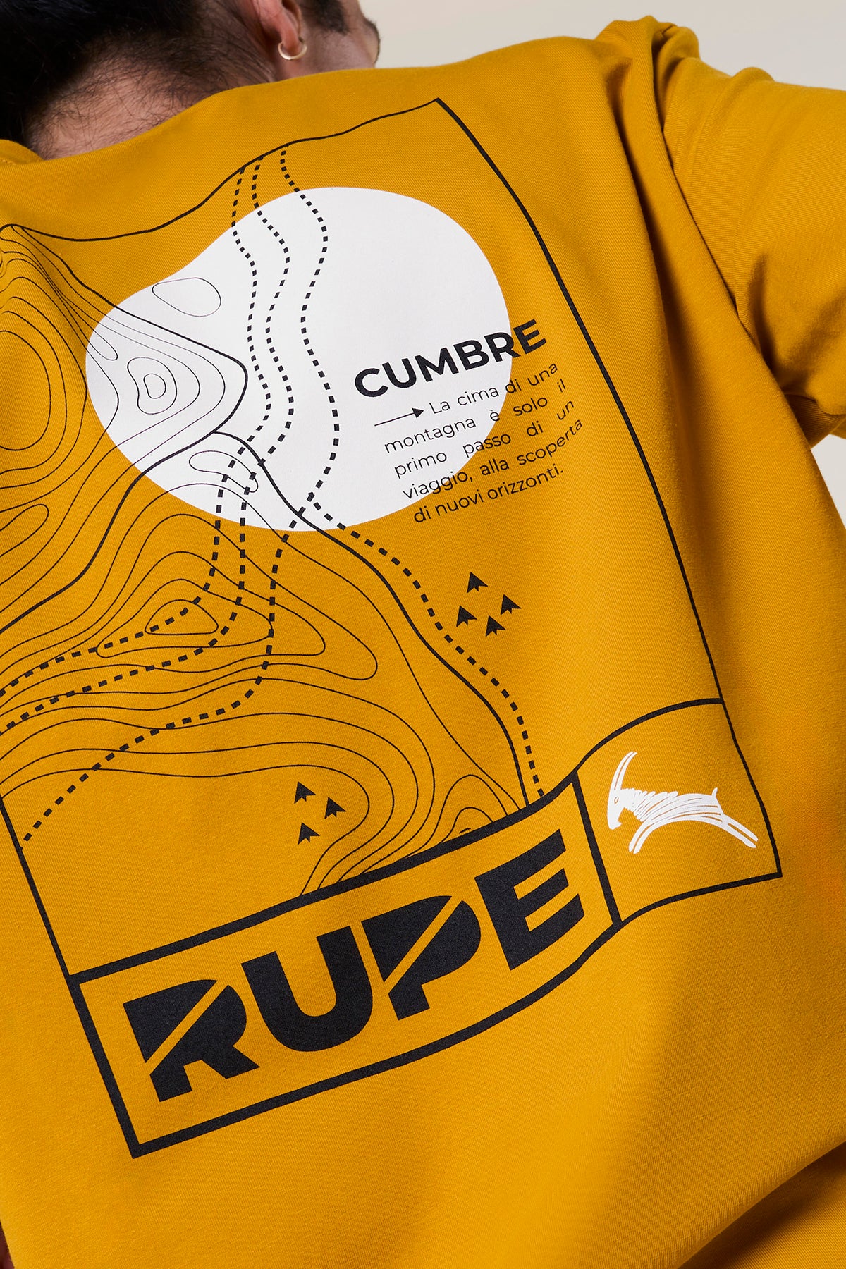 T-Shirt aus Baumwolle – Herren – Mustard