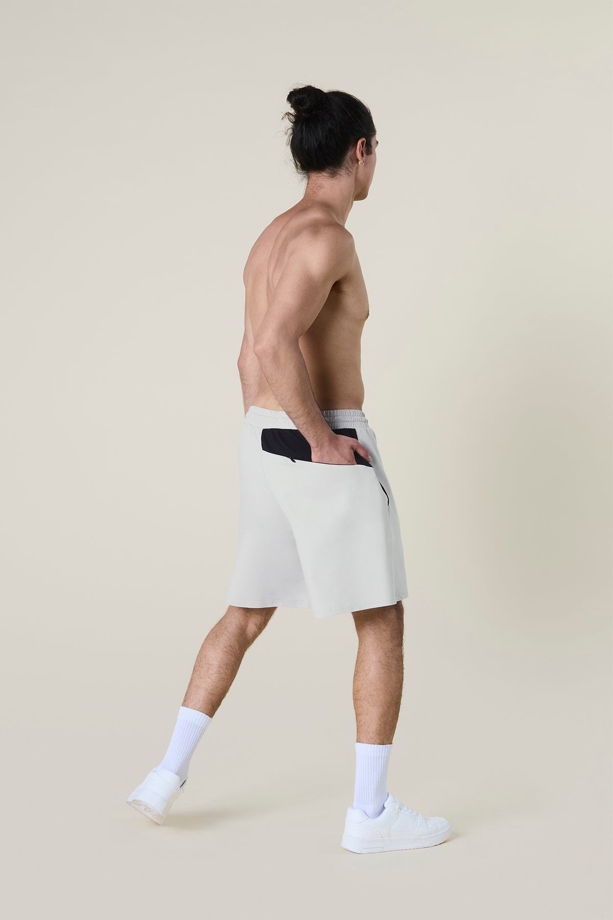 Herren-Shorts – Hellgrau