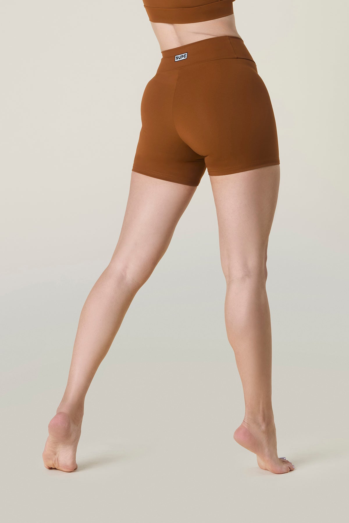 Women's Short Leggings - Caramel Cafè