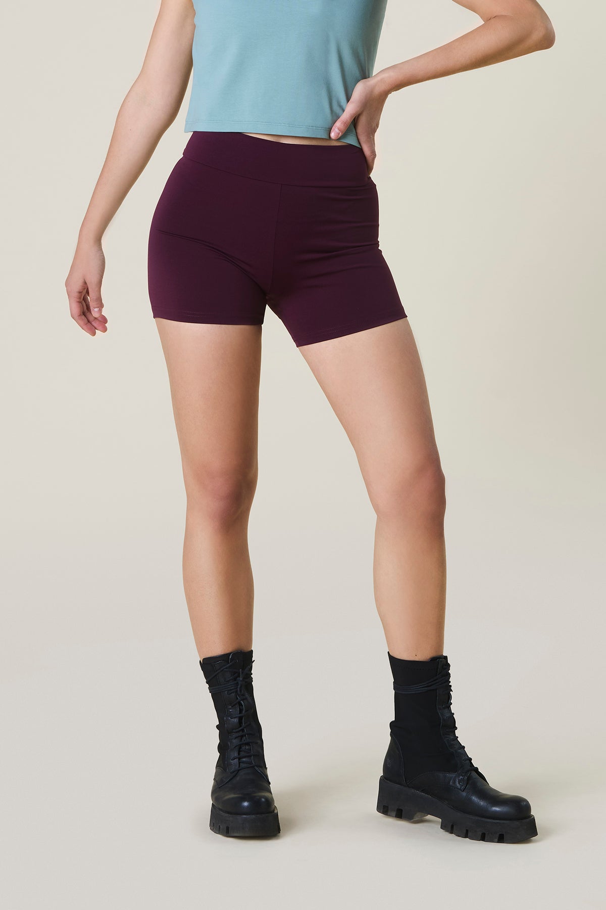 culotte shorts bordeaux