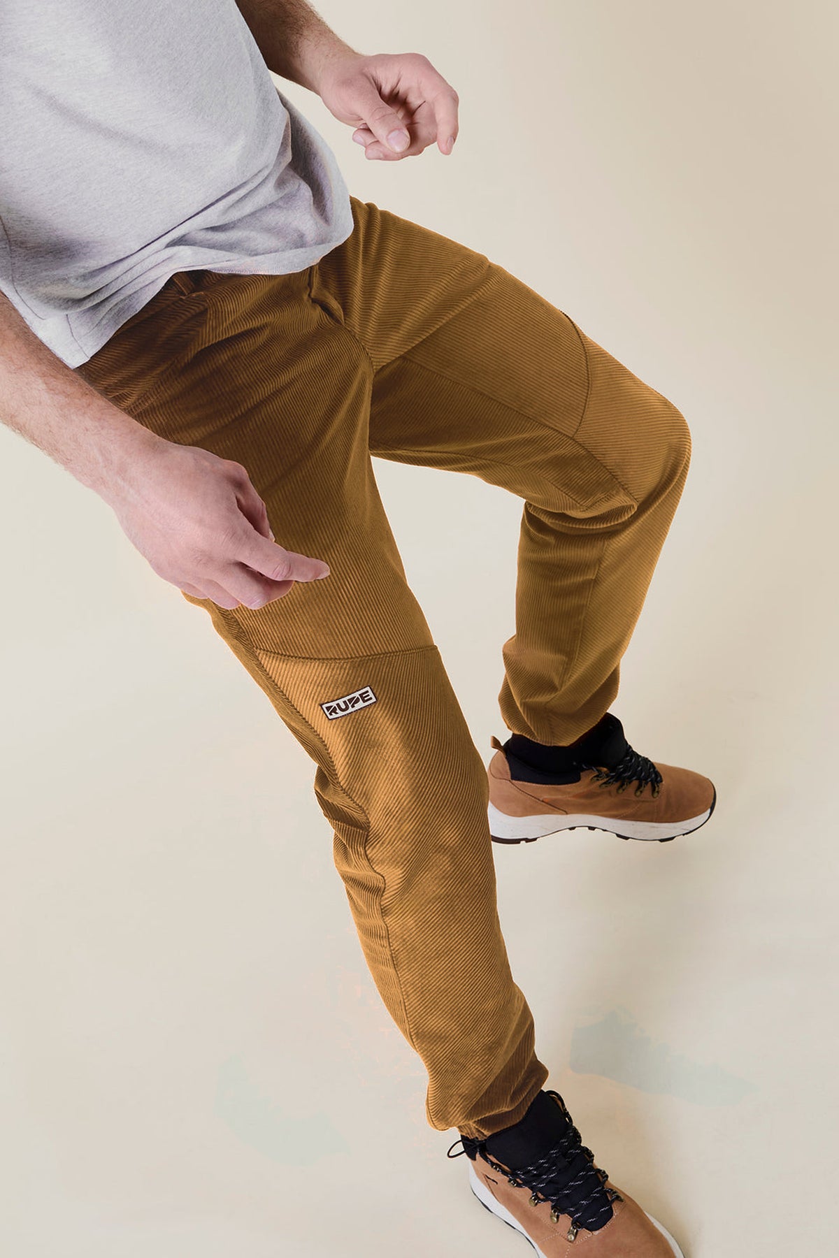 velvet pant yellow