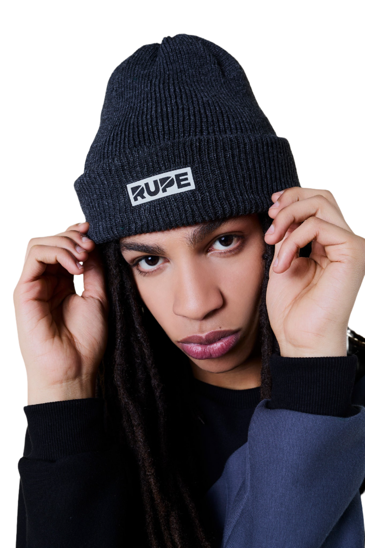 Ovino Rupe Beanie Hat by Brazz - Anthracite