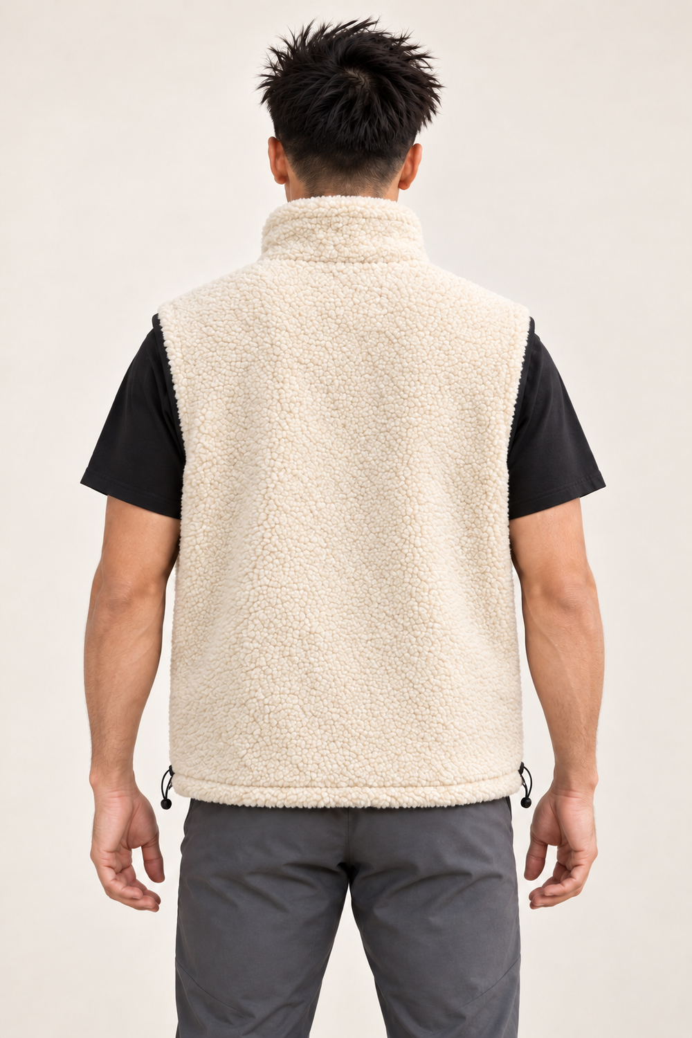 Gilet in pile SPEED Diablo indossato da uomo - retro - Rupe Clothing