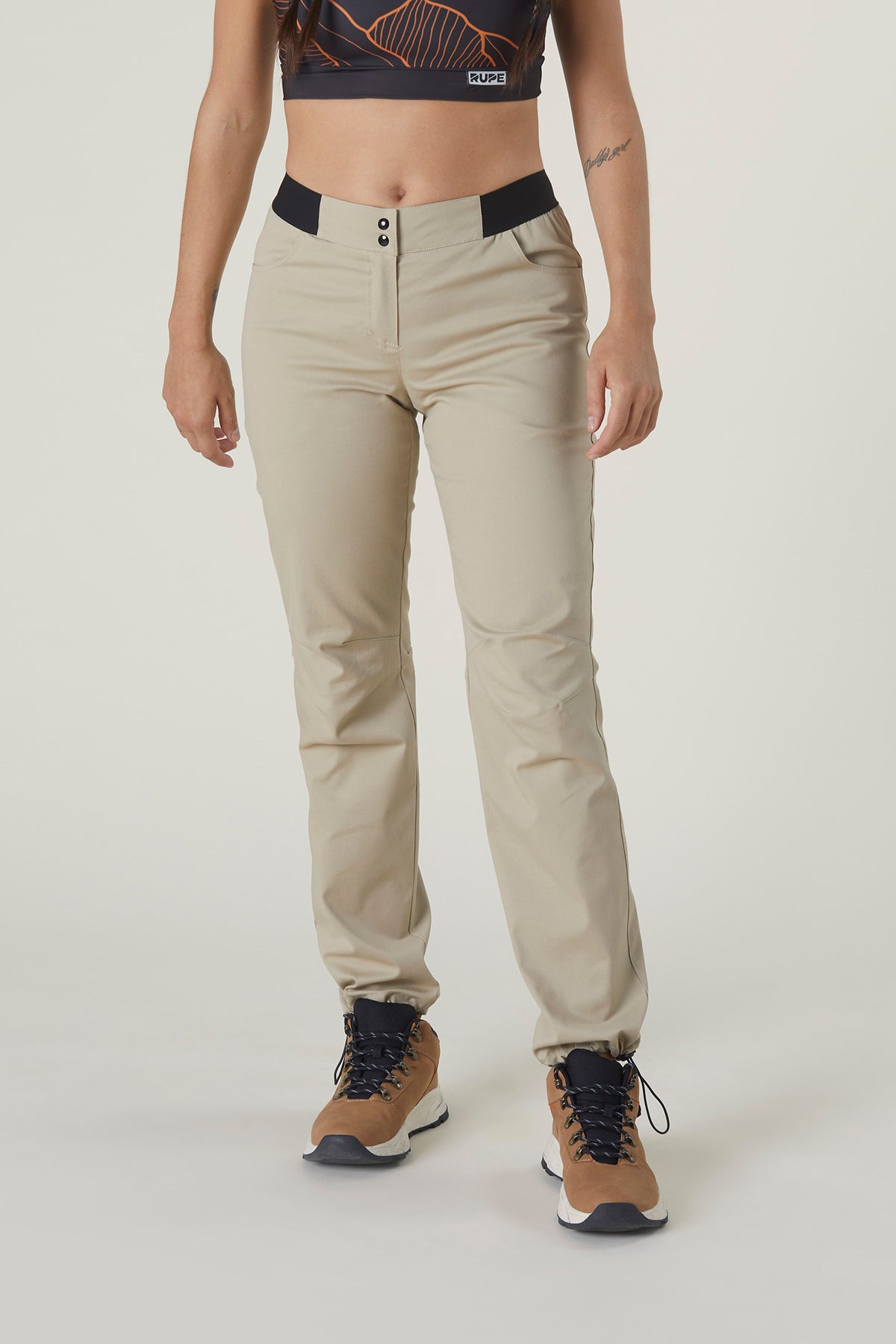 Kletterhose ANDE – Sandfarben Damen handgefertigt